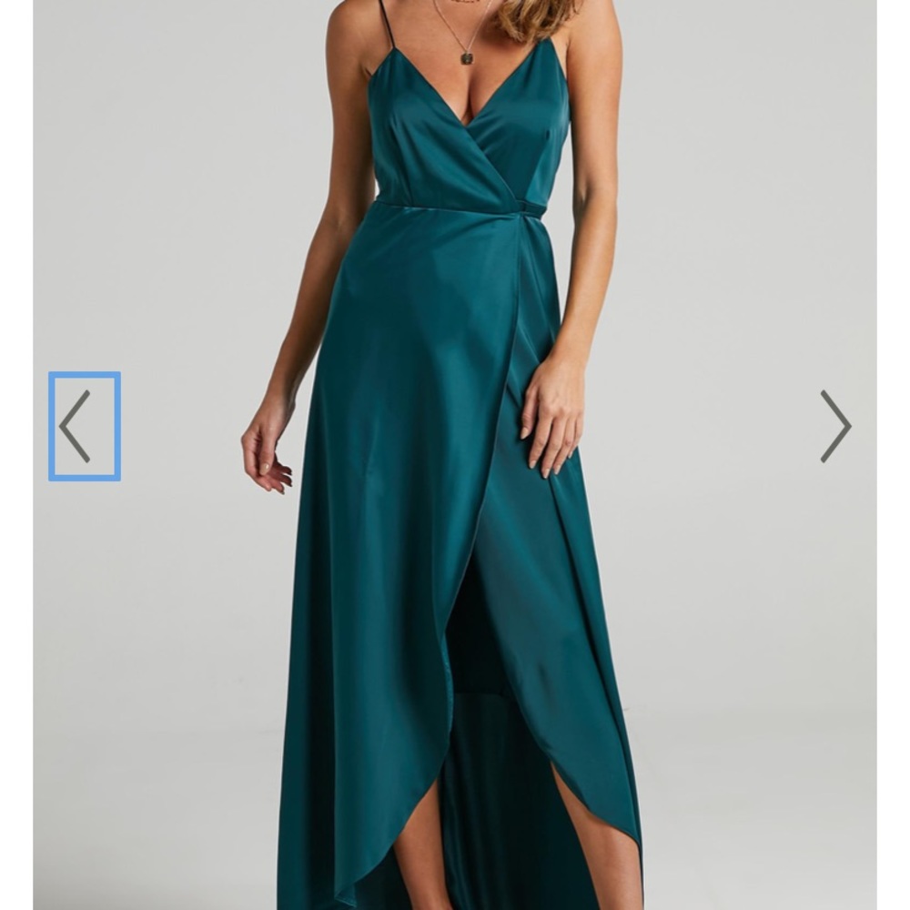 Showpo Satin Wrap Dress